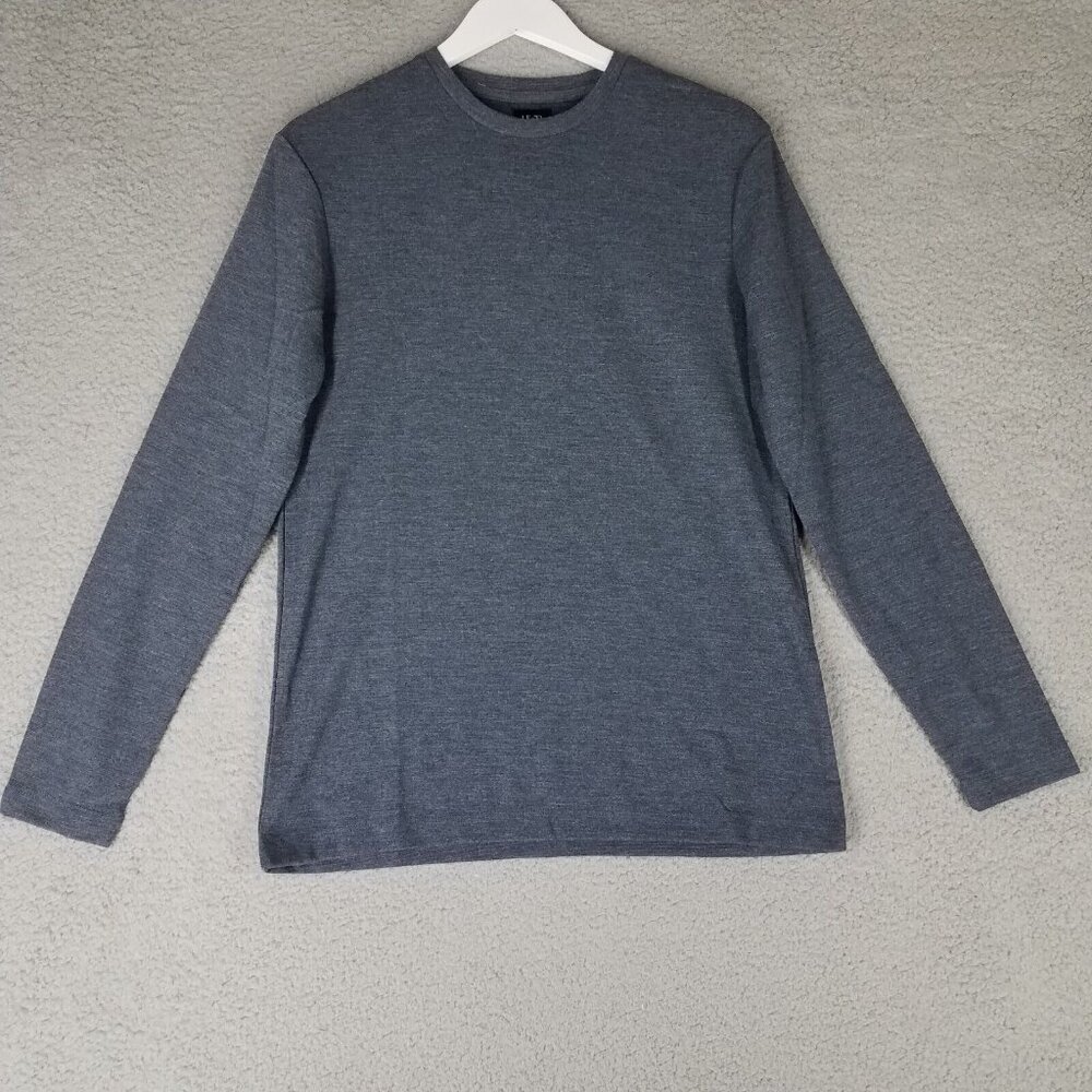 NEW Level Ten Shirt Adult Small Blue Long Sleeves Casual Pullover Crewneck Men's